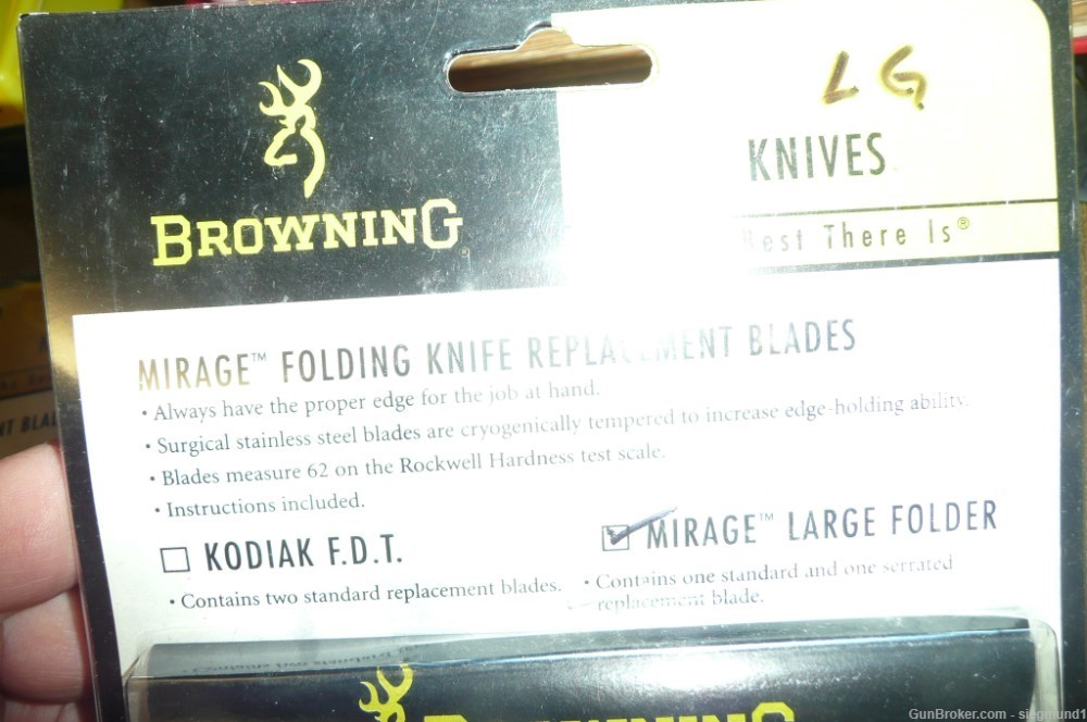 Browning Mirage replacement Knife Blades lot of 5 packages of two each-img-2