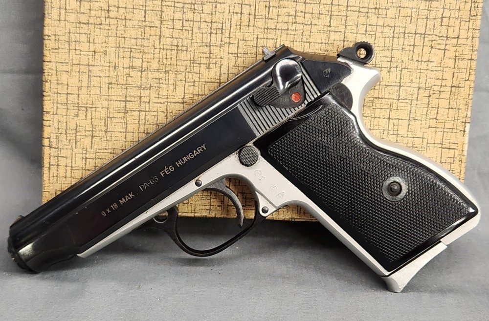 FEG PA-63 pistol 9x18 Makarov with box and matching magazine-img-10