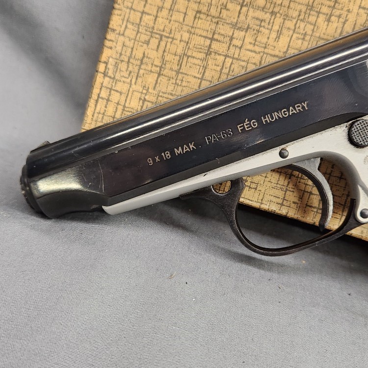 FEG PA-63 pistol 9x18 Makarov with box and matching magazine-img-13