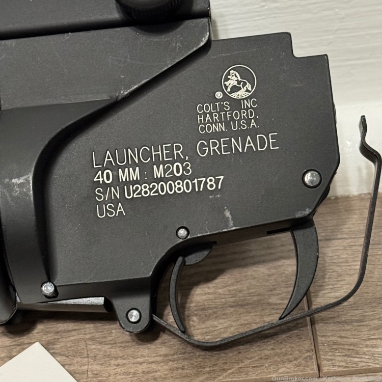 Colt M203 40mm Metal Grenade Launcher Picatinny Prop Inert Display 37mm 787-img-4