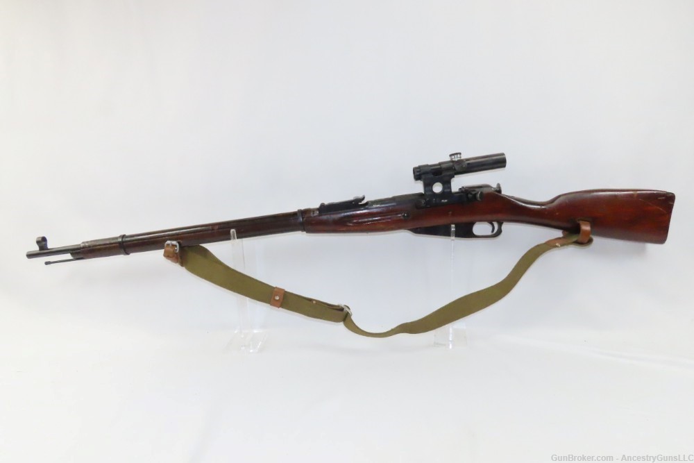 Nice WORLD WAR II Soviet IZHEVSK Model 91/30 Mosin-Nagant SNIPER C&R Rifle -img-17