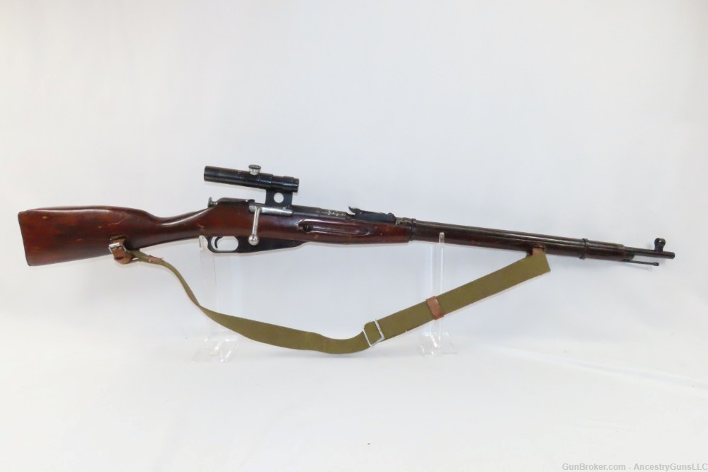 Nice WORLD WAR II Soviet IZHEVSK Model 91/30 Mosin-Nagant SNIPER C&R Rifle -img-1