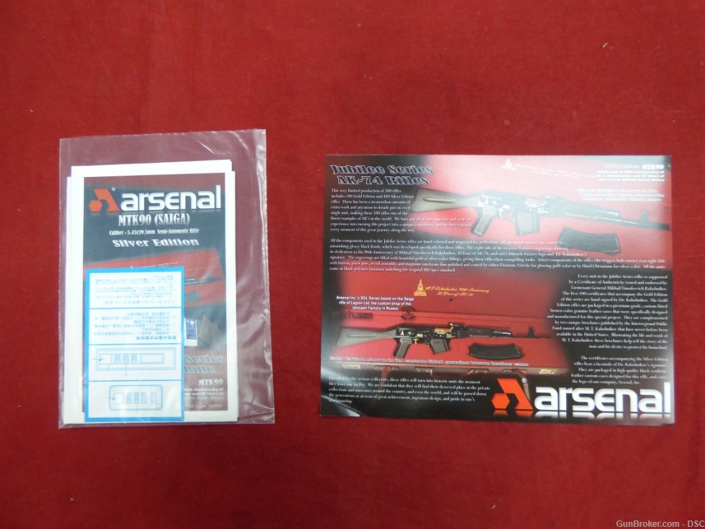 Arsenal Izhmash Saiga MTK90 Silver Jubilee AK-74 90th Anniversary 1 of 400-img-23