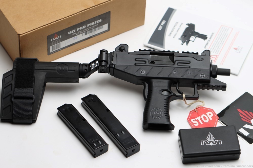 IWI-Israel Uzi Pro Pistol SB Tactical Brace 9mm 4.5” Semi-Auto Pistol-img-0