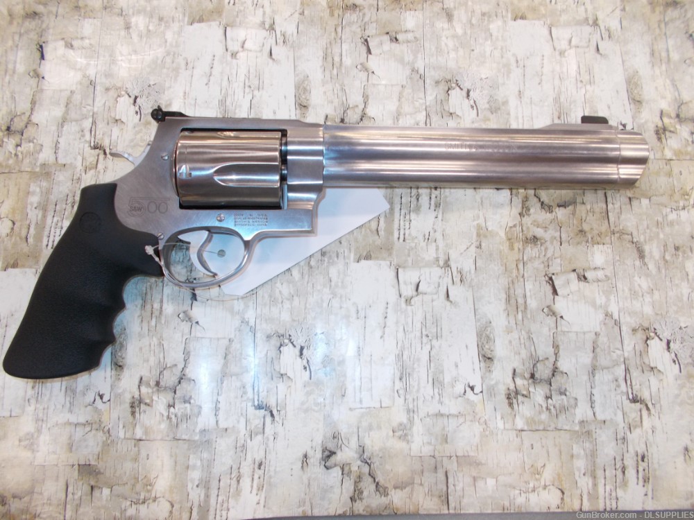 SMITH & WESSON MODEL 500  CAL 8" BBL STAINLESS LIKE NEW-img-1