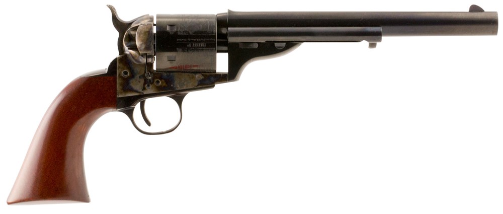 Taylors & Company 1860 Open-Top 38 Special Revolver, 7.50 6+1 Blued-img-0