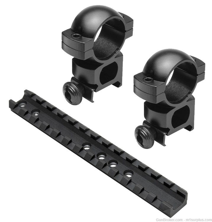 Scope Mount Rail + Tall Ring Mounts For Marlin Cowboy 1894 1895 Rifle 