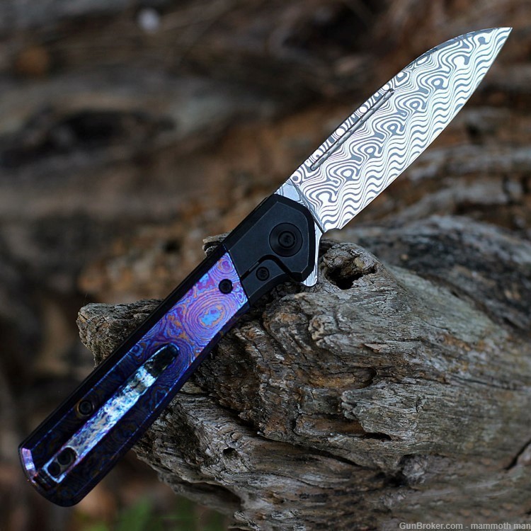 We knife co LTD brand Soothsayer Framelock Damasteel limited -last one-img-2