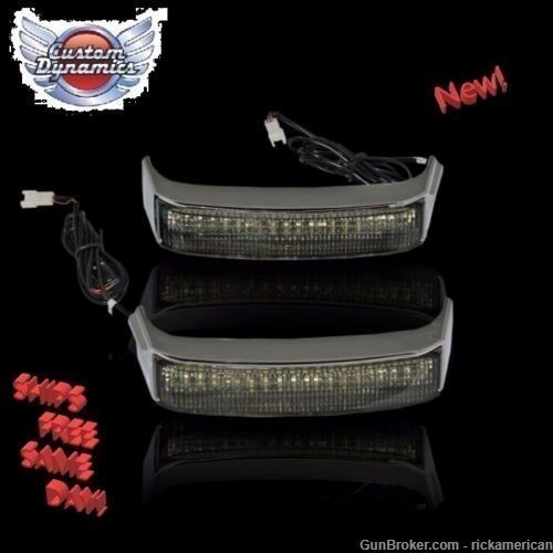 Custom Dynamics Low Profile Saddlebag Lights w/ SS8 Plugs  CD-LP-SS8-S-img-0