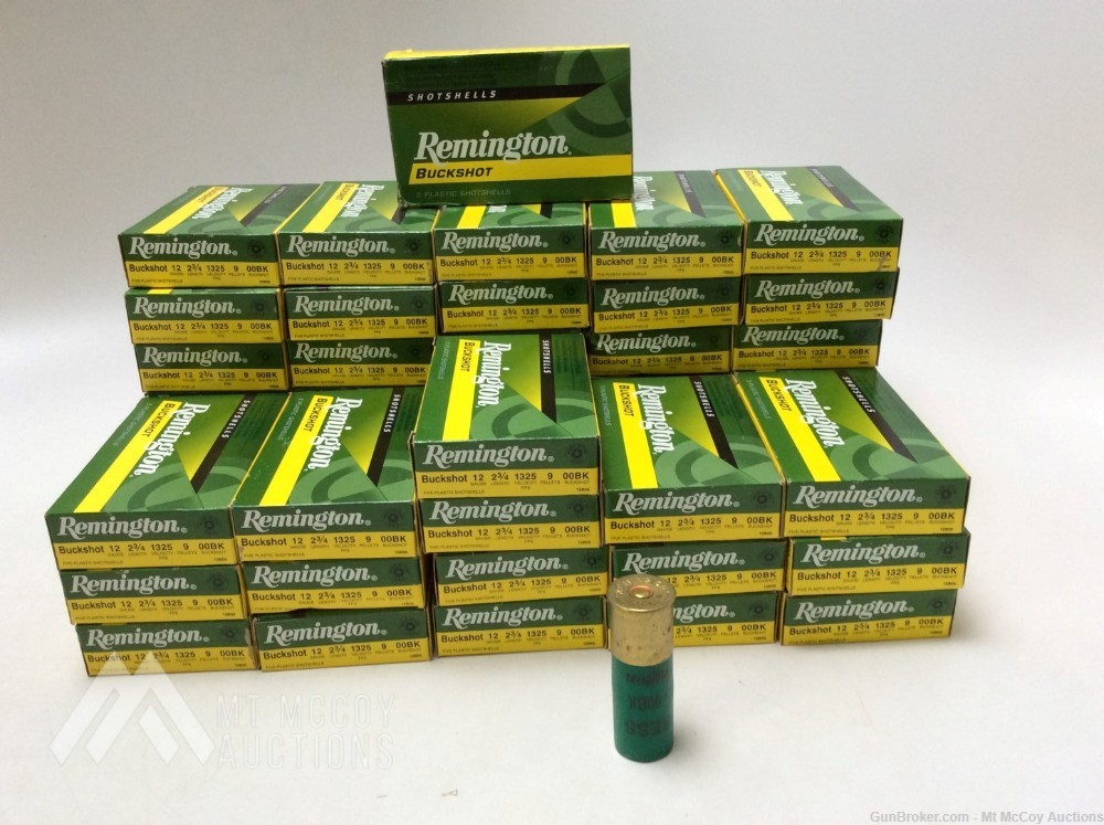 235x 12 Gauge 2.75" 00 Buck Remington Lead Buckshot-img-0