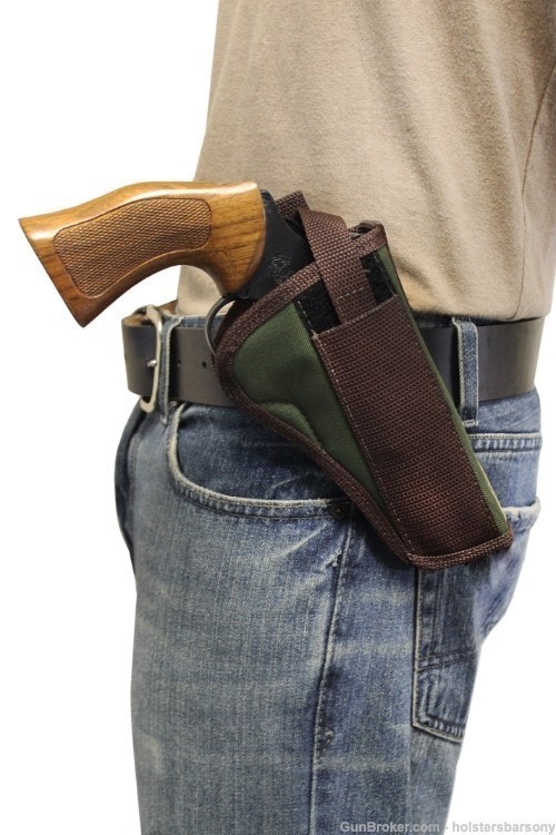 Barsony Woodland Green Cross Draw Holster for 4