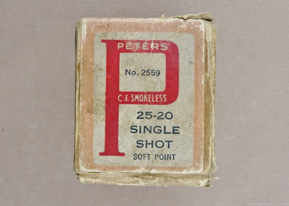 Vintage Peters .25-20 Single Shot (.25-20 SS) in Original Box (Qty: 35)-img-8