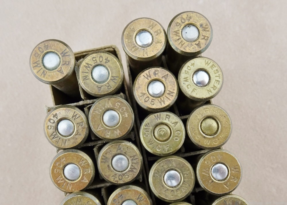 Winchester .405 Win (405 WCF) 300 Gr (S.P.) Cartridges / Ammo (Qty: 39)-img-3