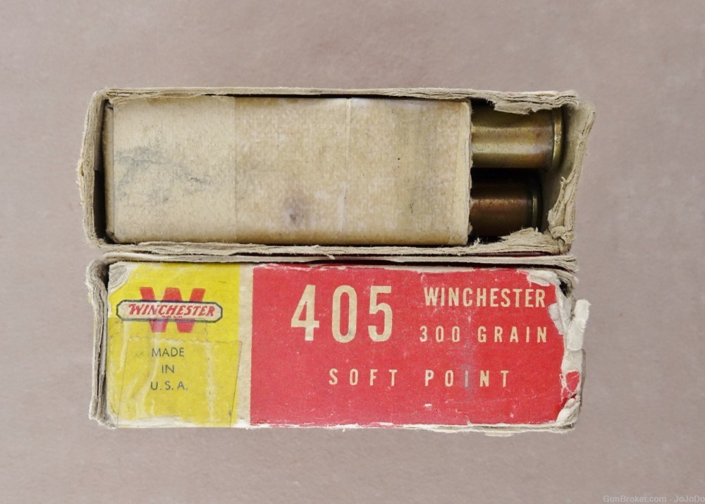 Winchester .405 Win (405 WCF) 300 Gr (S.P.) Cartridges / Ammo (Qty: 39)-img-7