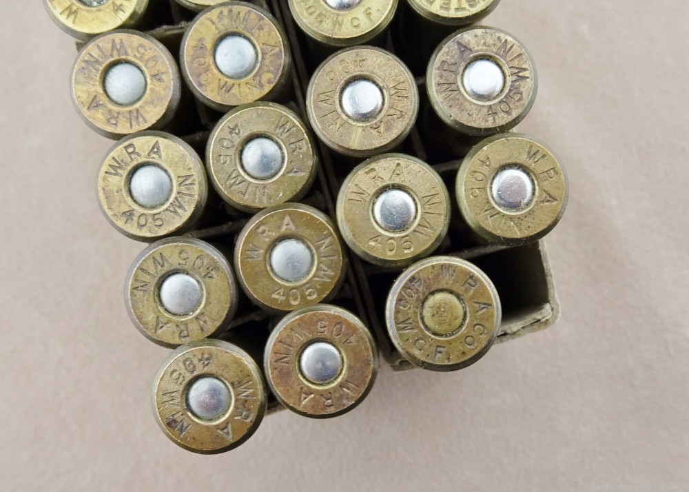 Winchester .405 Win (405 WCF) 300 Gr (S.P.) Cartridges / Ammo (Qty: 39)-img-2