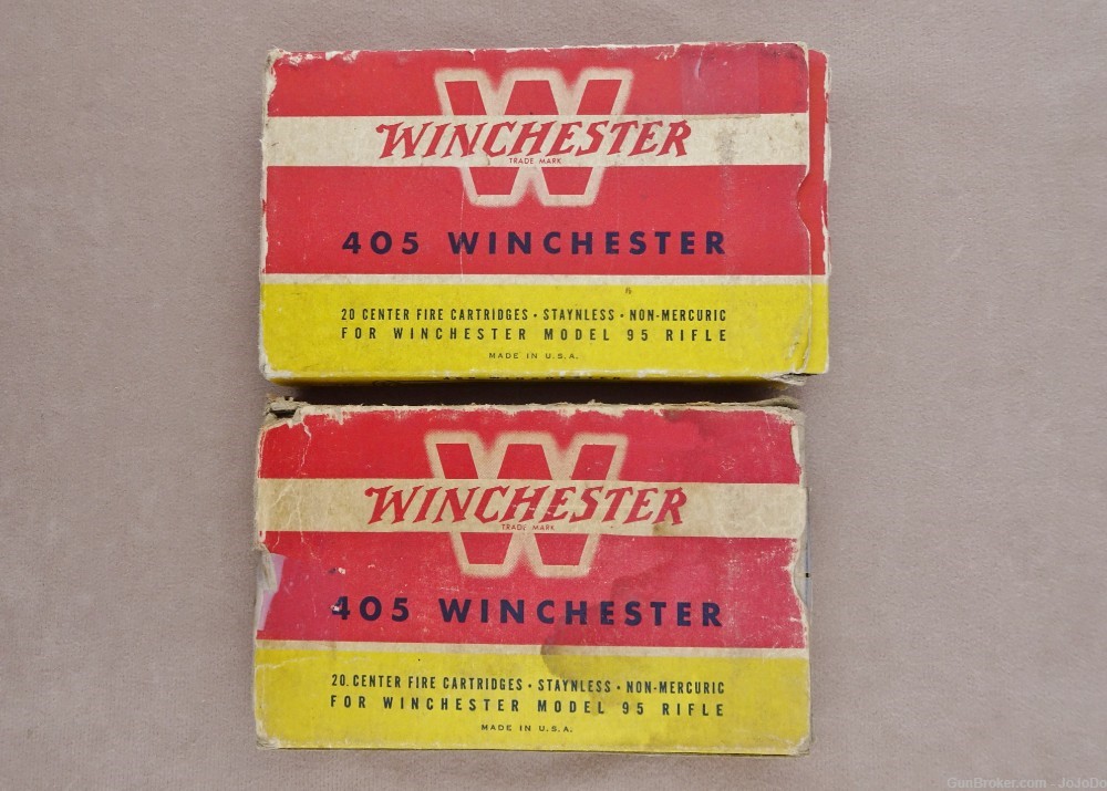 Winchester .405 Win (405 WCF) 300 Gr (S.P.) Cartridges / Ammo (Qty: 39)-img-5