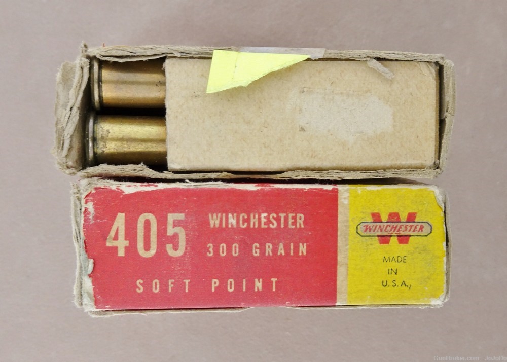 Winchester .405 Win (405 WCF) 300 Gr (S.P.) Cartridges / Ammo (Qty: 39)-img-9