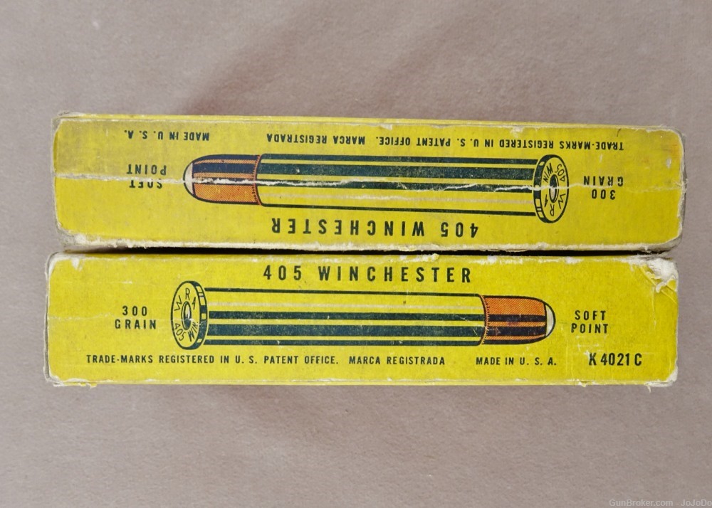 Winchester .405 Win (405 WCF) 300 Gr (S.P.) Cartridges / Ammo (Qty: 39)-img-8