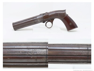 SCARCE Pre-CIVIL WAR Era ROBBINS & LAWRENCE .31 Cal. Ring Trigger PEPPERBOX