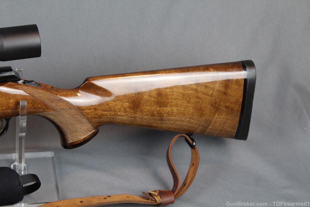 Browning A-bolt 7mm rem mag 24" wood stock gloss w/ burris -img-13