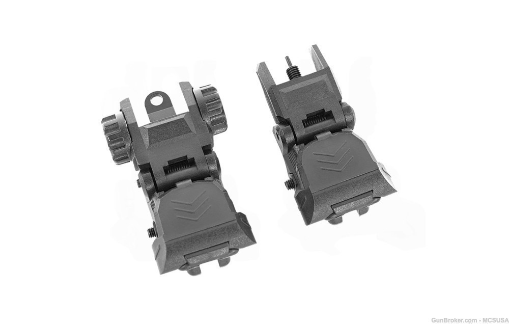 AR15 Flip Up Sights Trinity Force UL B.U.S. Back-Up Sight Fast Shipping-img-0