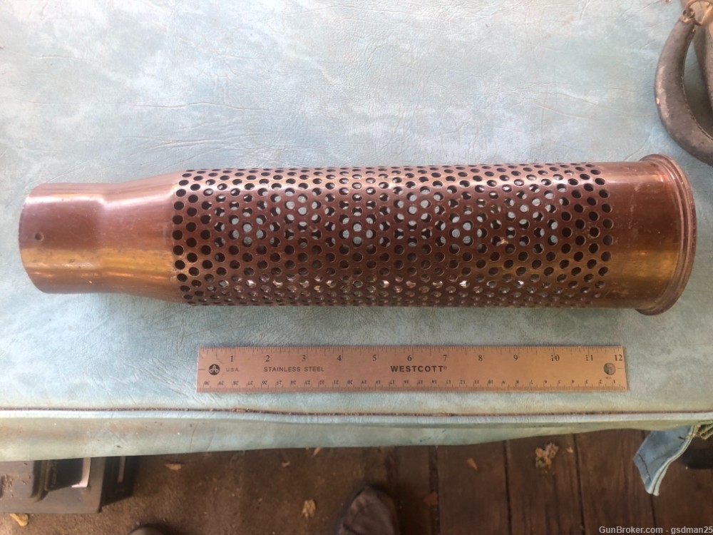 Vintage 75 MM Perforated M20 Recoilless Rifle Shell 1953 - Other ...