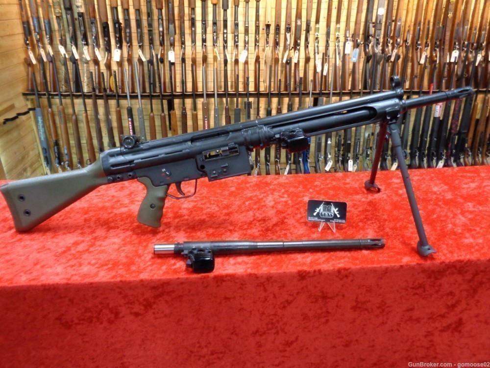 H&K 21 Belt Feed 308 Heckler Koch German Numbers Matching Hk21 HK WE ...