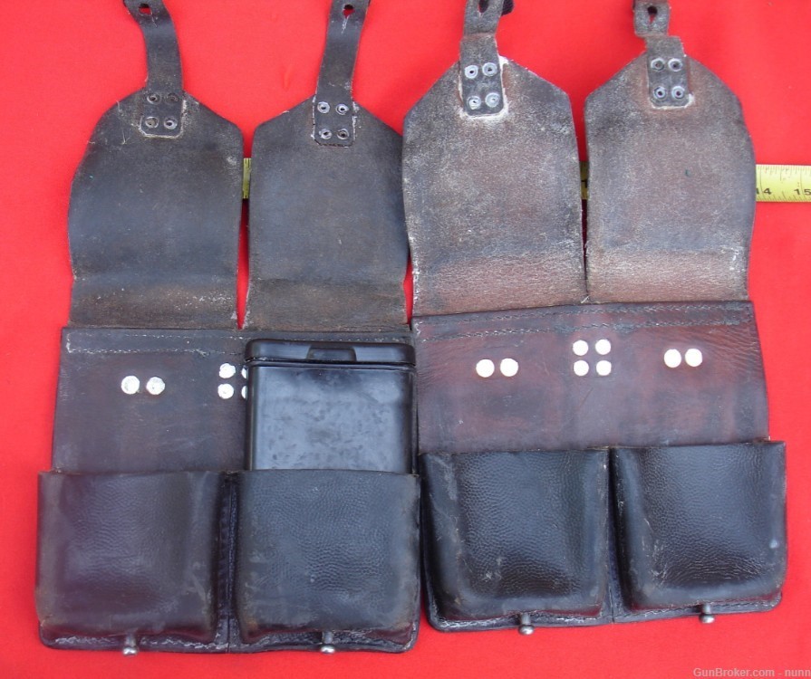 Lot Of TWO Austrian Military FN/FAL Magazine/Cleaning Kit Belt Pouches ...