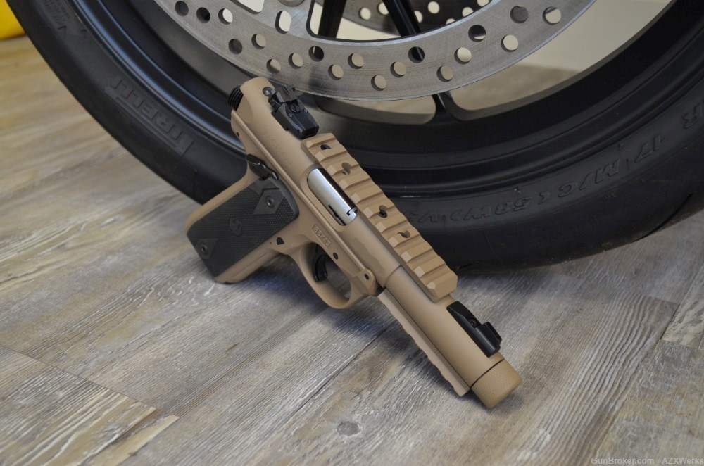 X-Werks Coyote Tan Ruger MKIV 22/45 Tactical 22 Mark 4 40149 - Semi ...