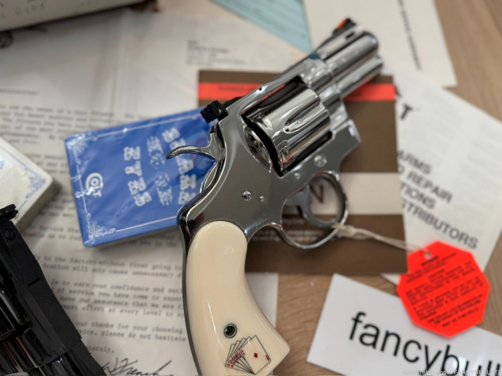 NIB, UNFIRED 1989 COLT PYTHON SNAKE EYES SET WITH LOW SN 036, Penny ...