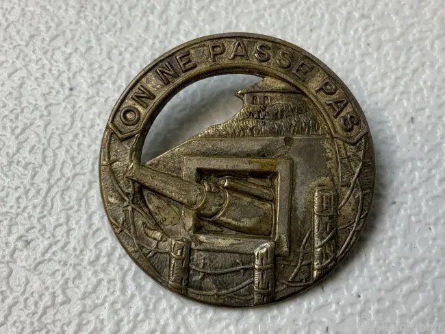 French Maginot Line Badge - Ww1 & Ww2 Collectibles At Gunbroker.com 