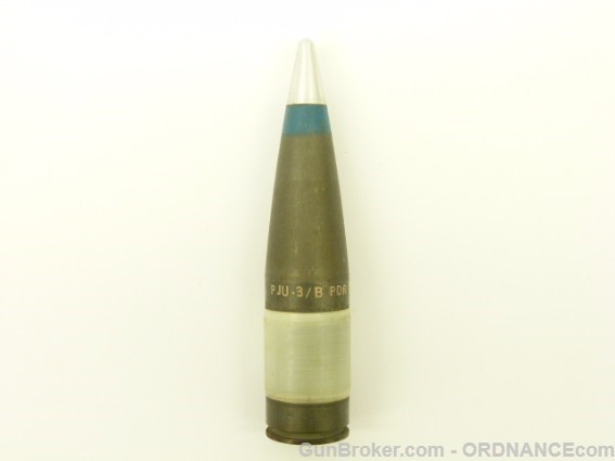 25mm PJU 3/B TP projectile GAU 7 cannon F 15 Eagle - Large Bore, Inert ...