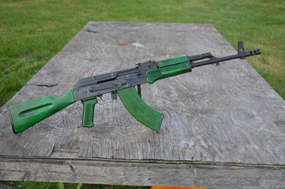 FAUX green Bakelite AK furniture #2 - Rifle Stocks at GunBroker.com ...