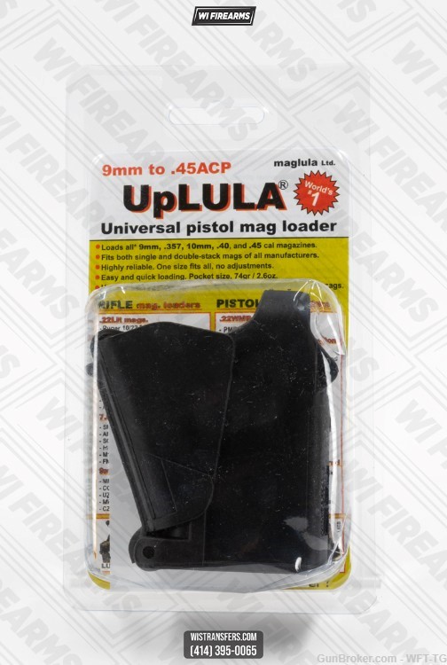 Maglula UP60DG Loader UpLULA 9mm, 45 ACP, Black - Other Gun Accessories ...