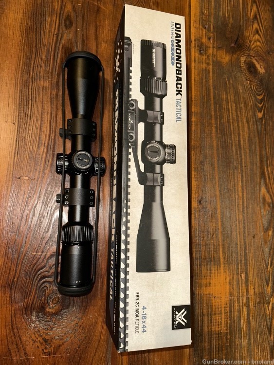 Vortex Diamondback Tactical 4-16x44mm EBR 2C MOA. W/ Rings. Free ...