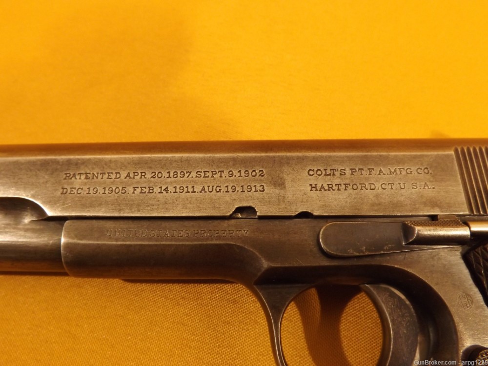 COLT 1911 U.S ARMY 45ACP SEMI AUTO PISTOL MFG 1917 - Semi Auto Pistols ...