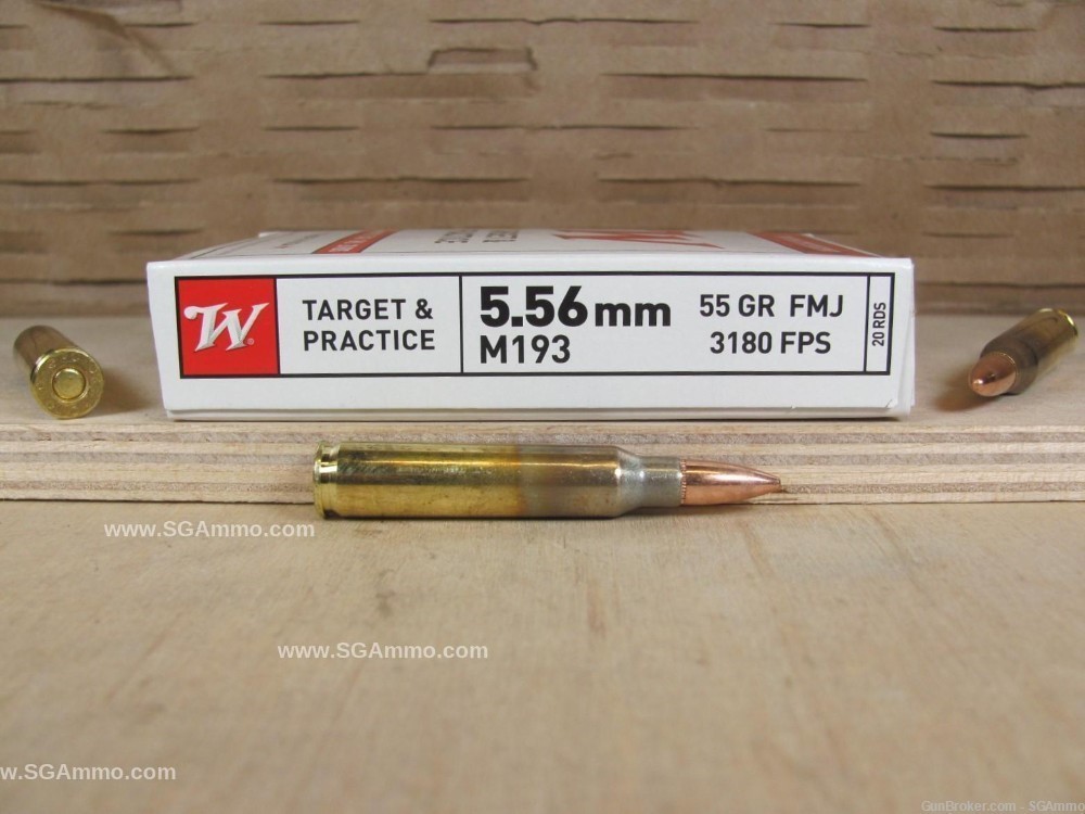 1000 Rd Crate Canister 5.56mm M193 Fmj Winchester Ammo - Free Shipping 