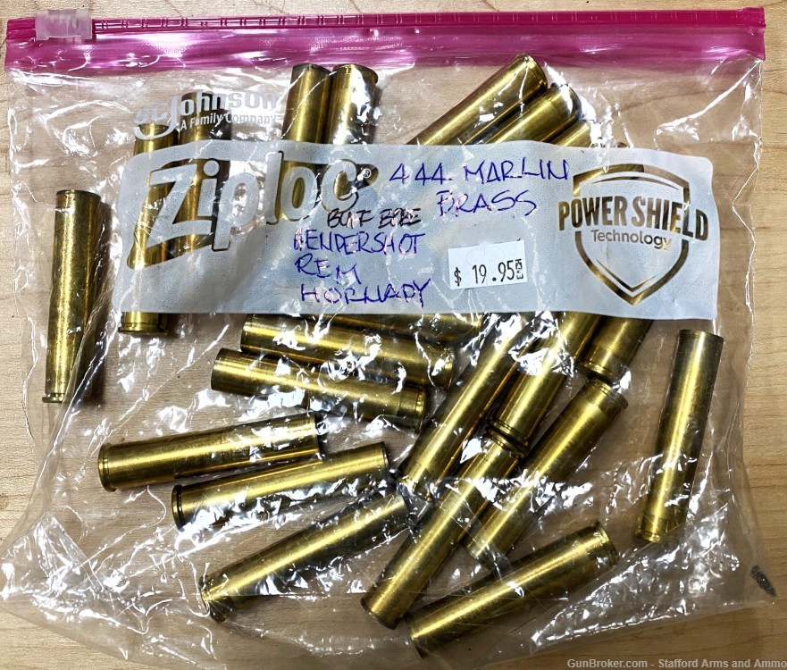 444 Marlin (22) Brass Remington Buffalo Bore Hendershots Headstmp Free ...