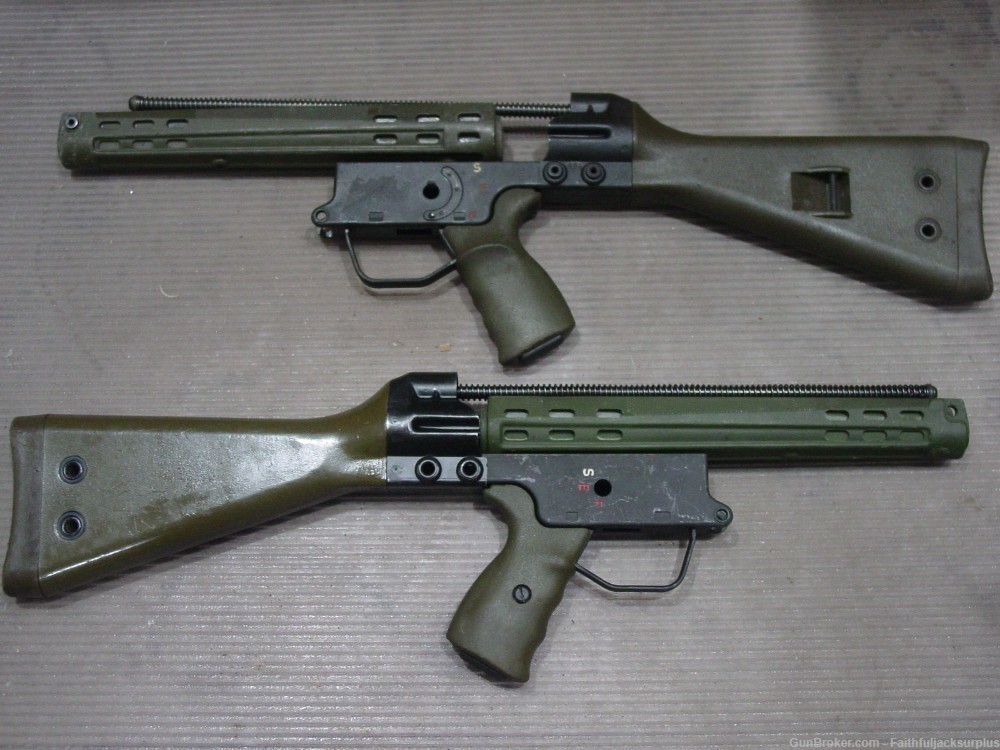 HK91 G3 CETME Parts Kit Green Stock Fore Arm Pistol Grip Lower Military ...