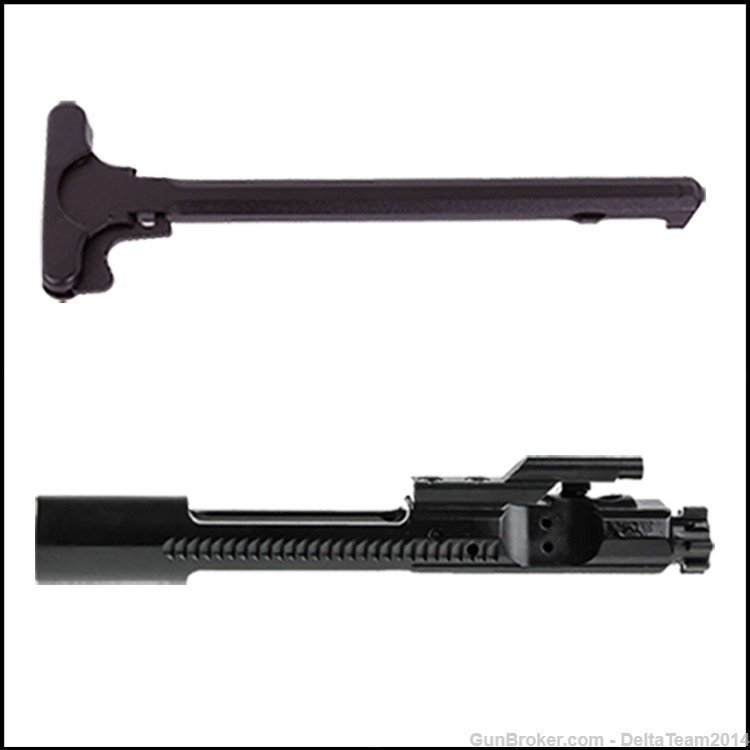 AR15 556 223 NATO Bolt Carrier Group + Mil-Spec Charging Handle - AR15 ...