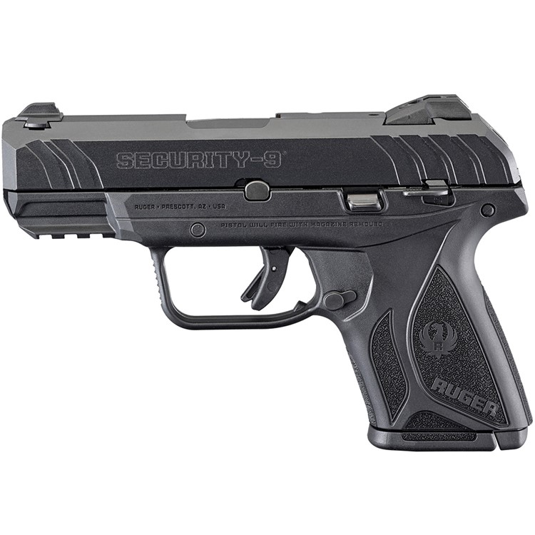 RUGER Security-9 Compact 9mm 3.42in 10rd Semi-Auto Pistol (3818) - Semi ...