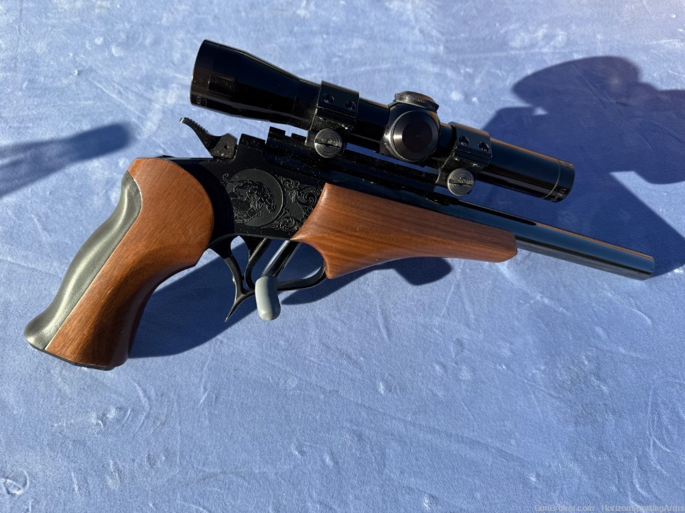 Engraved Thompson Center Contender W  .22 Hornet .32-20 9mm Barrels 