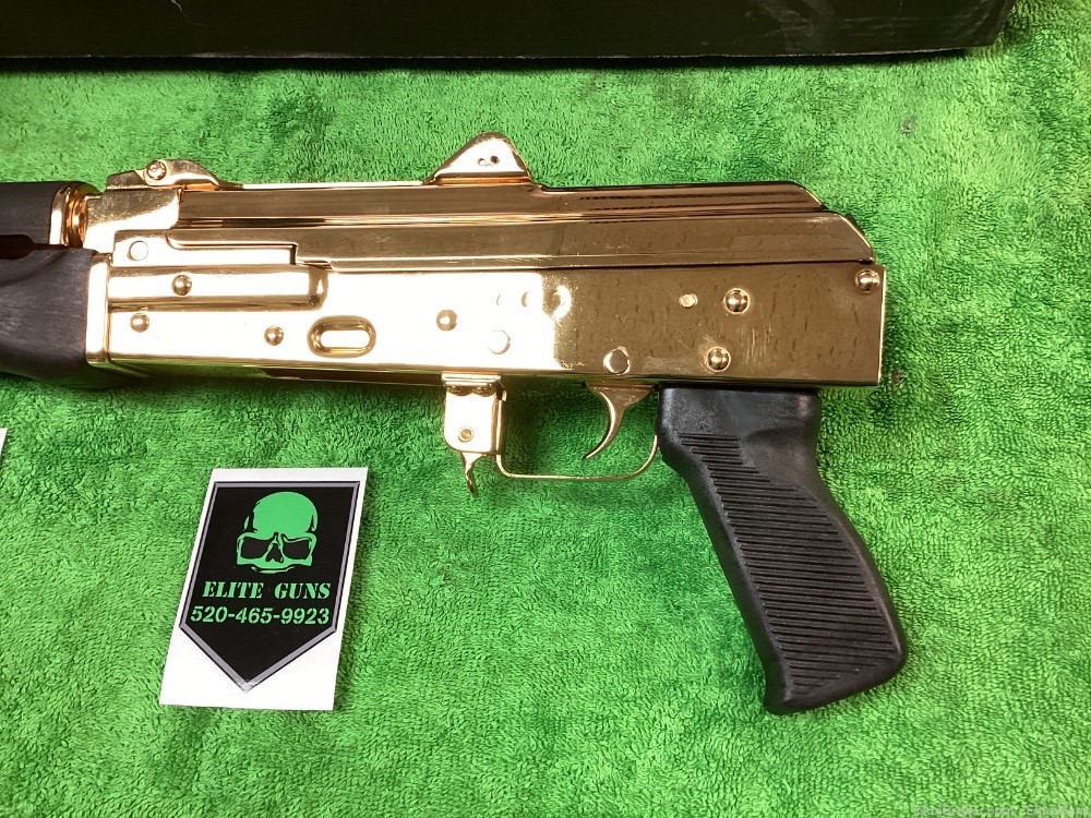 Zastava arms 24K gold AK47 pistol Draco 7.62x39 wood rare collector ...