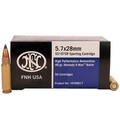 50 Rds Fn 5.7 Ss197 Blue Tip Ammo Ruger 57 Fnh Ps90 - Pistol Ammunition 