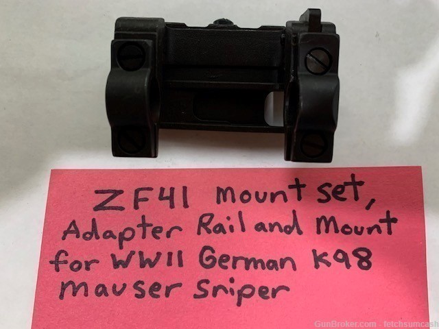 ZF41 Mount Set Adapter Rail and Mount for WWII German K98 Mauser Sniper ...