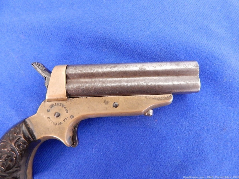 Civil War Era Sharps 4 Barrel 30 Caliber Pepperbox Deringer Derringer ...