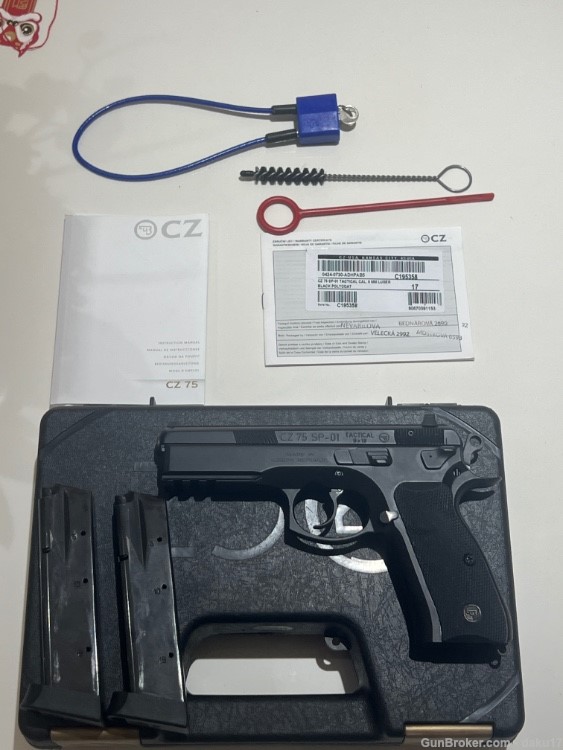 CZ SP-01 TACTICAL 9MM 18+1 (2) MAGS AMBIDEXTROUS DECOCKER! - Semi Auto ...