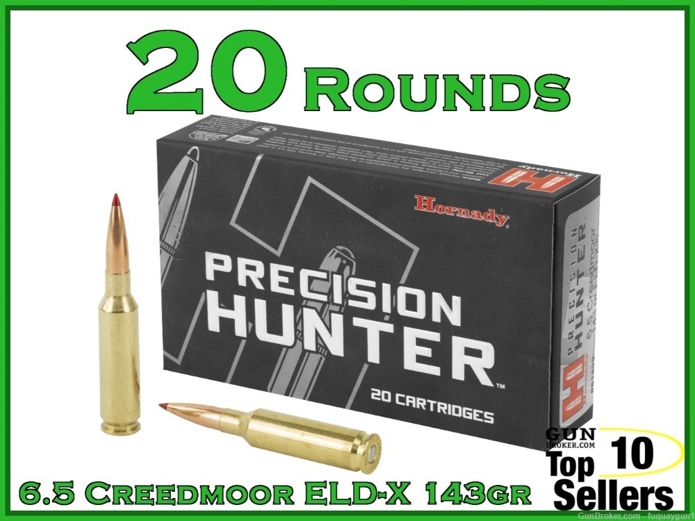Hornady precision hunter 6 5 creedmoor ammo 147gr eld 6 5 creedmoor