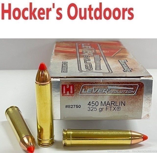 Hornady Leverevolution 450 Marlin 325gr FTX 82750 - Rifle Ammunition at ...