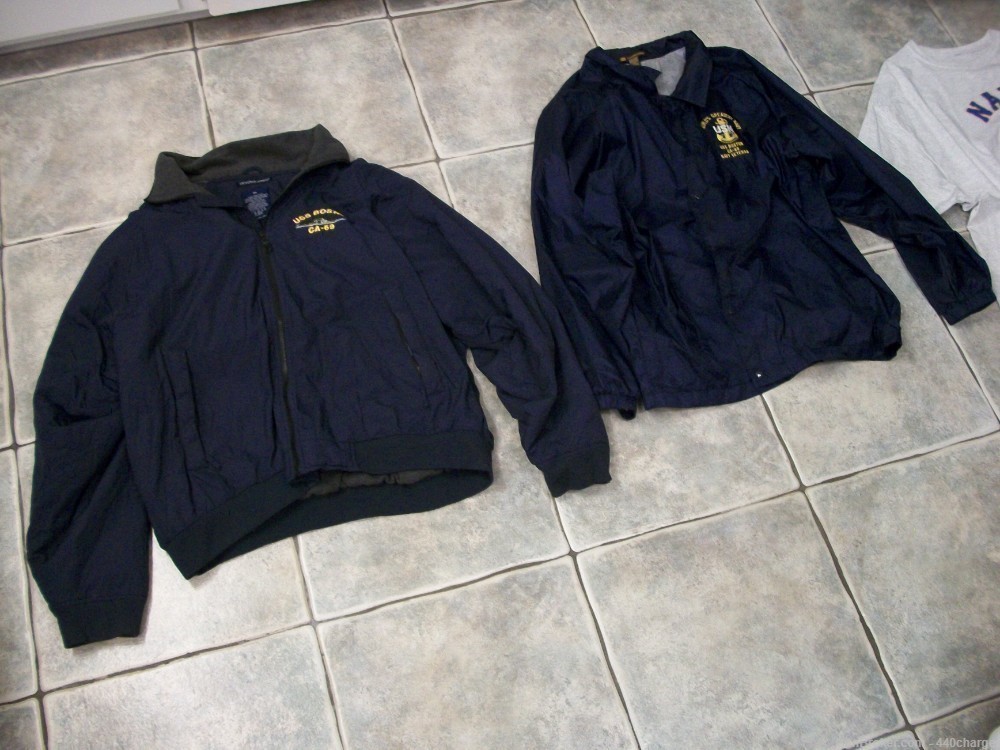 uss boston us navy t shirt & jacket lot 3xl ca 69 devon & jones ...